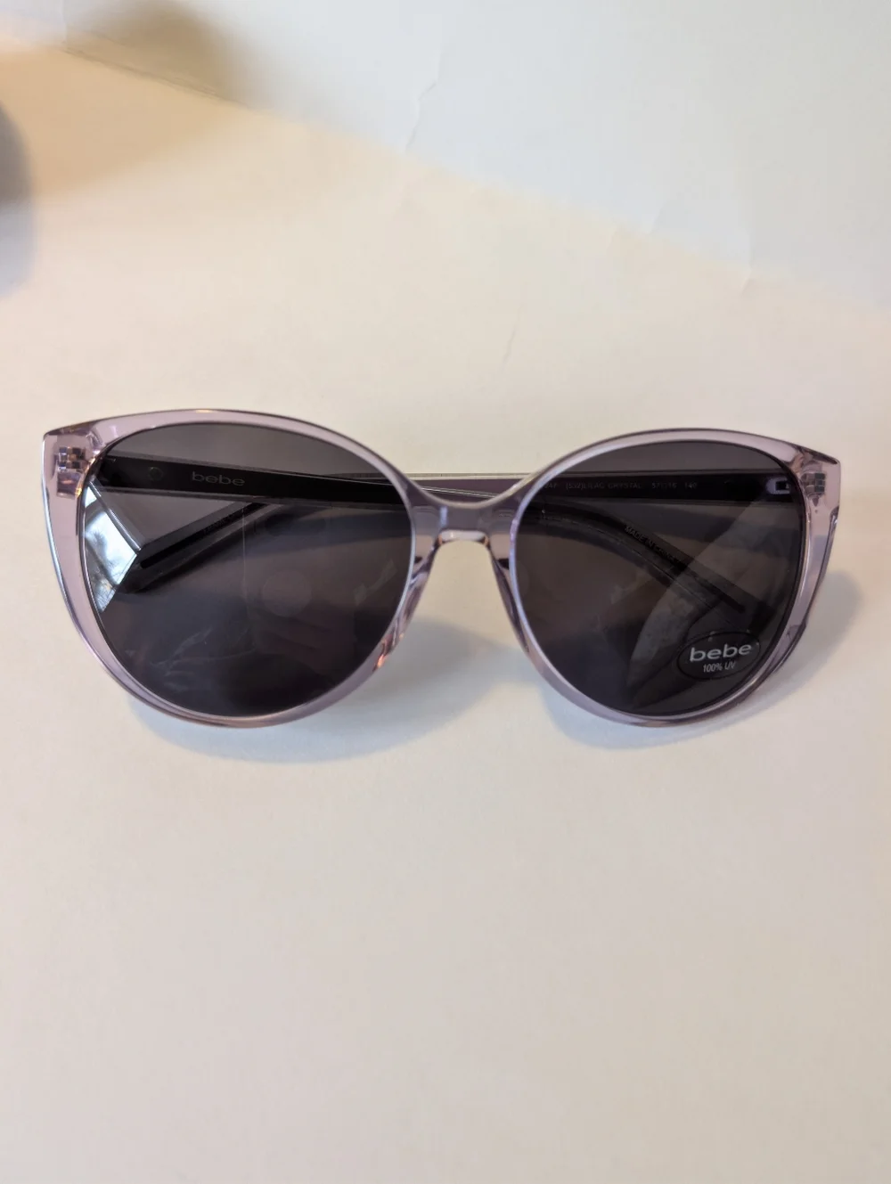 bebe BB7247 Women's Sunglasses in Lilac Crystal New